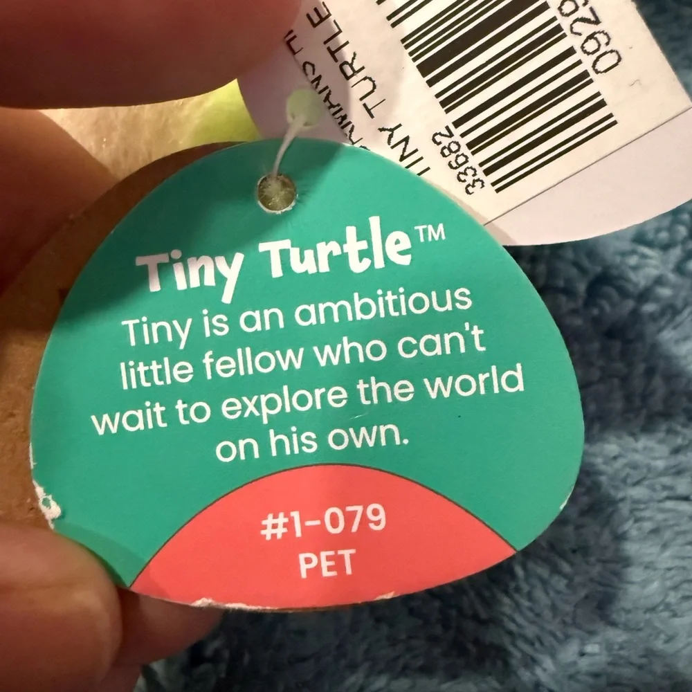 Palm Pals Plush Green Turtle Pet Toy - Soft Small-Pet Plush